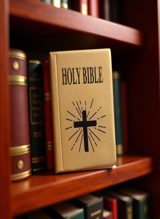 كتاب جيب صغير من الكتاب المقدس، قطعة واحدة، بمقياس 1/12، مناسب لمكتبة غرفة نوم بيت الدمى، أثاث بيت الدمى، دمى وإكسسوارات - Image 4